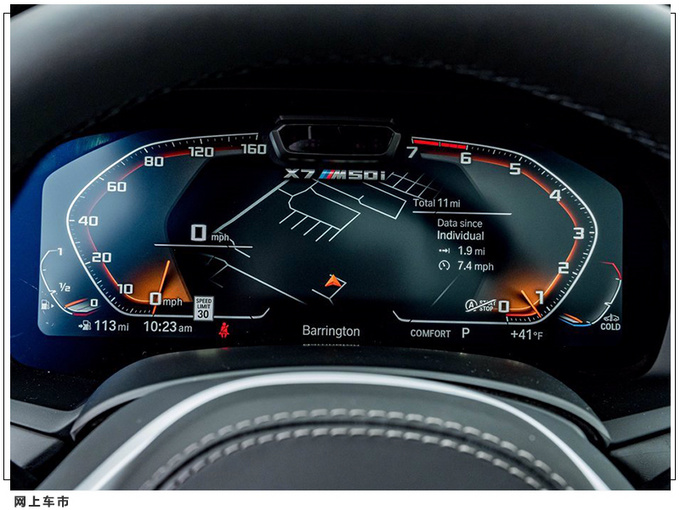 宝马全新旗舰x7m50i实拍搭44tv8水晶鸡腿档把尺寸媲美gls