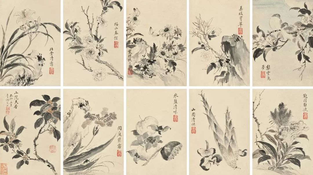 蒋廷锡花鸟册,尽显“写”的魅力_凤凰网