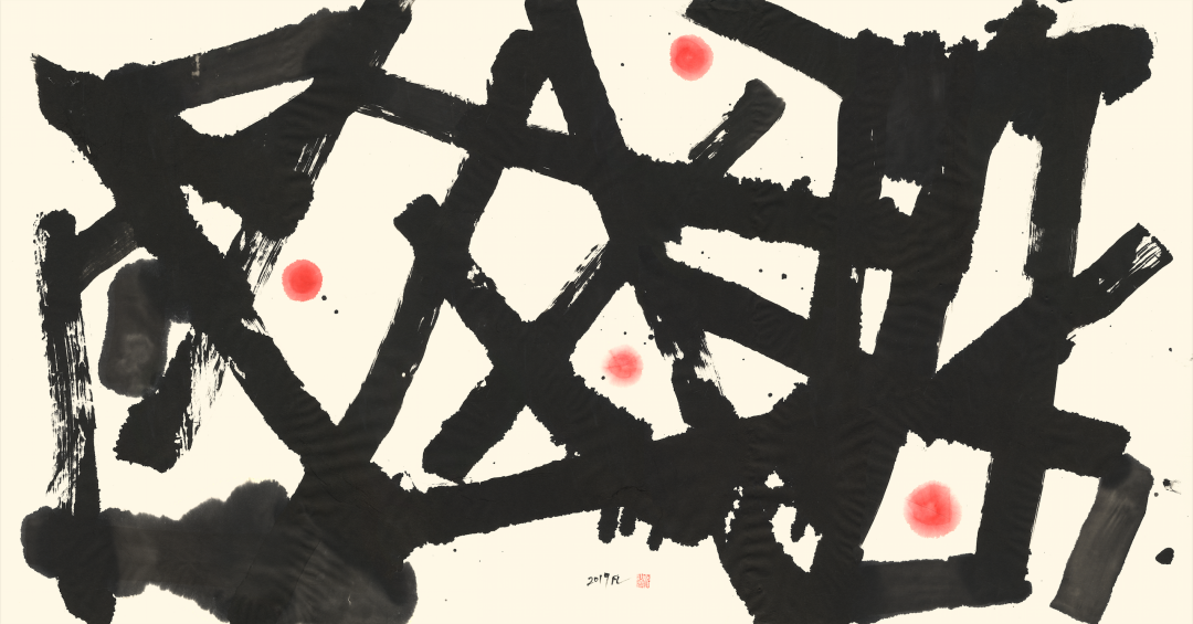 构成 2019 水墨 69x131cm