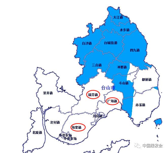 台山地图各镇图片