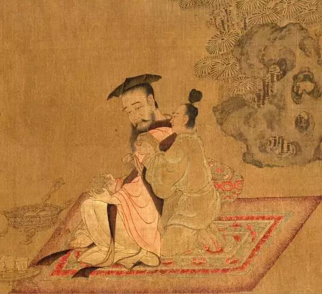 唐代孙位 高逸图卷 局部 (注:上博收藏,非故宫此展展品)