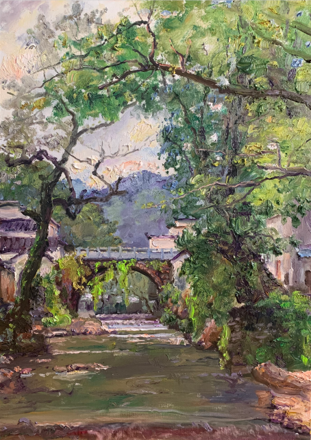 皖南屏山,江西婺源观画记--张利华教授风景写生