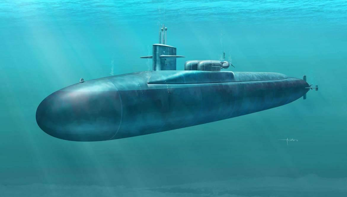 从我们看待潜水艇的外形就可以得出一个结论,那就是潜水艇在水下跟