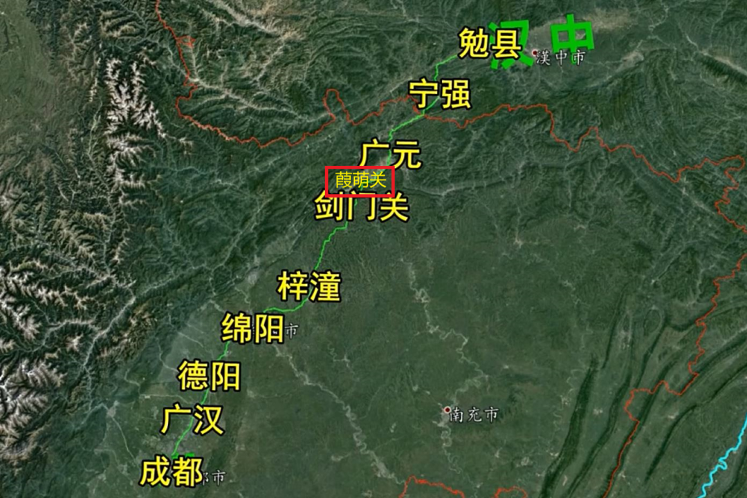 剑门关位置图片