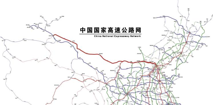 京新公路经过路线图图片