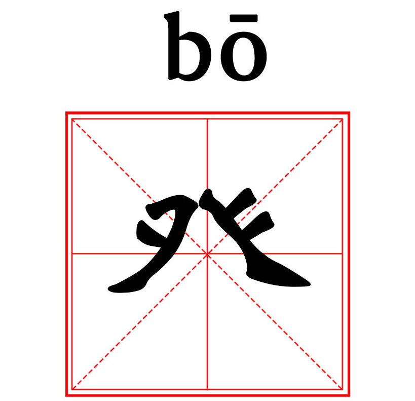 本义两足分张相背,行走不顺 作为偏旁部首叫"登字头"