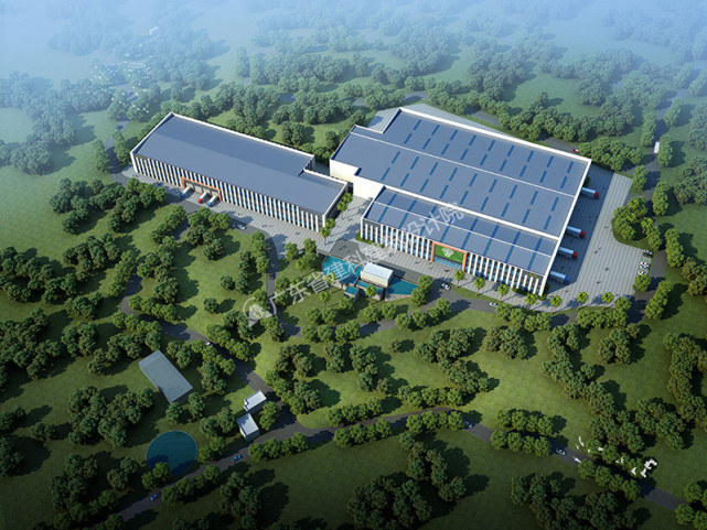 环保公司厂房设计,工厂建筑设计效果图 广东省建科建筑设计院