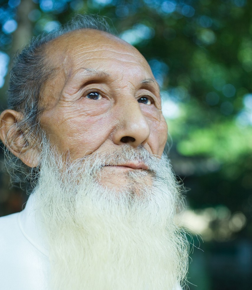 在场的人顺声音看去,只见一个白胡子老头走进了院子