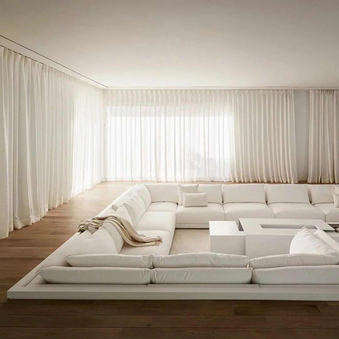 下沉式客厅并不是简单挖个"坑",硬"凹"的造型很可能会"坑"了你