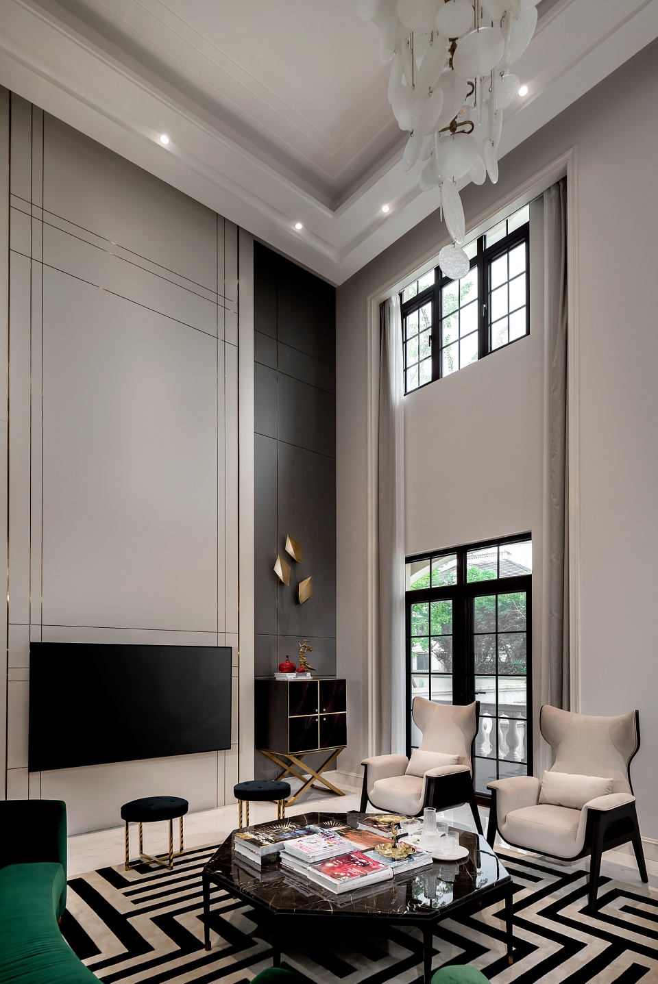 刘亚伟作品:1000㎡独栋别墅,500万打造意式轻奢风,颜值爆表!