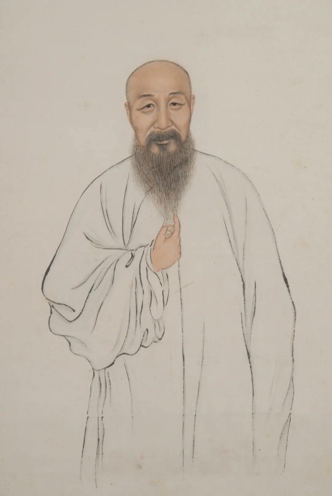 曾国藩肖像 吴新铭 纸本设色  121.2cm&times;31.6cm 清 南京博物院藏