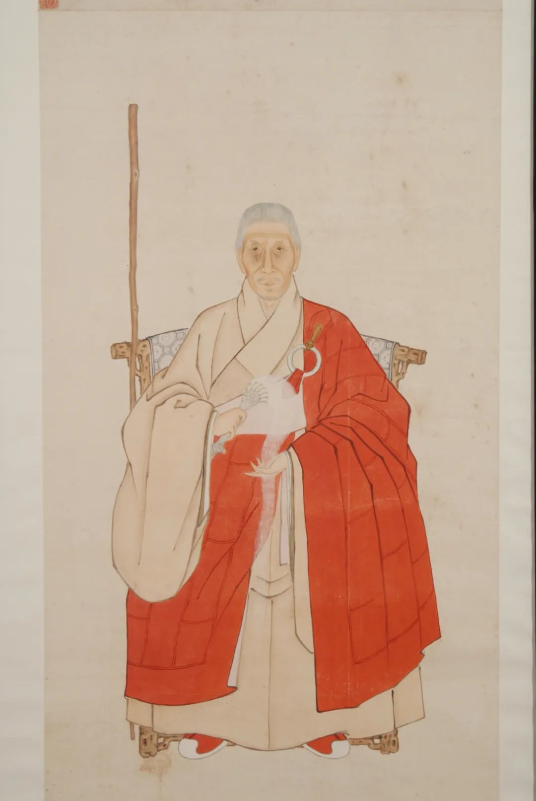 法喜僧画像 佚名 纸本设色  112.4cm&times;57.7cm 清 南京博物院藏