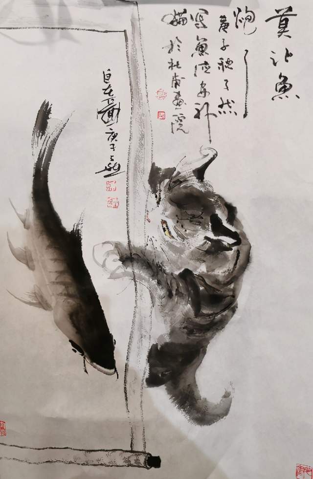 名家推荐:"中原一笔鱼"——画家朱海军