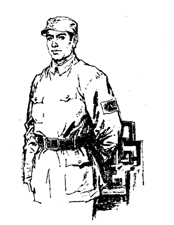红军战士的素描画图片