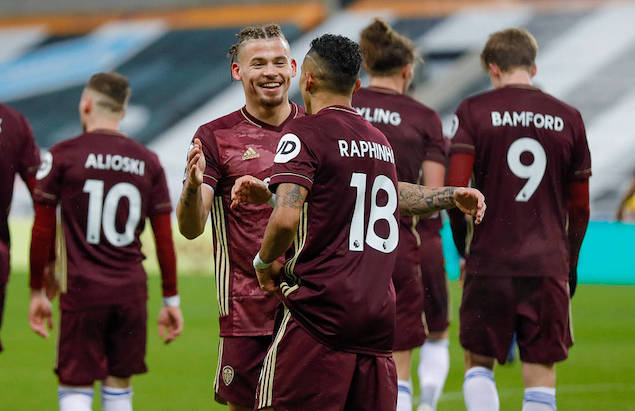 英超小拉菲尼亚传射纽卡12利兹联遭联赛9轮不胜