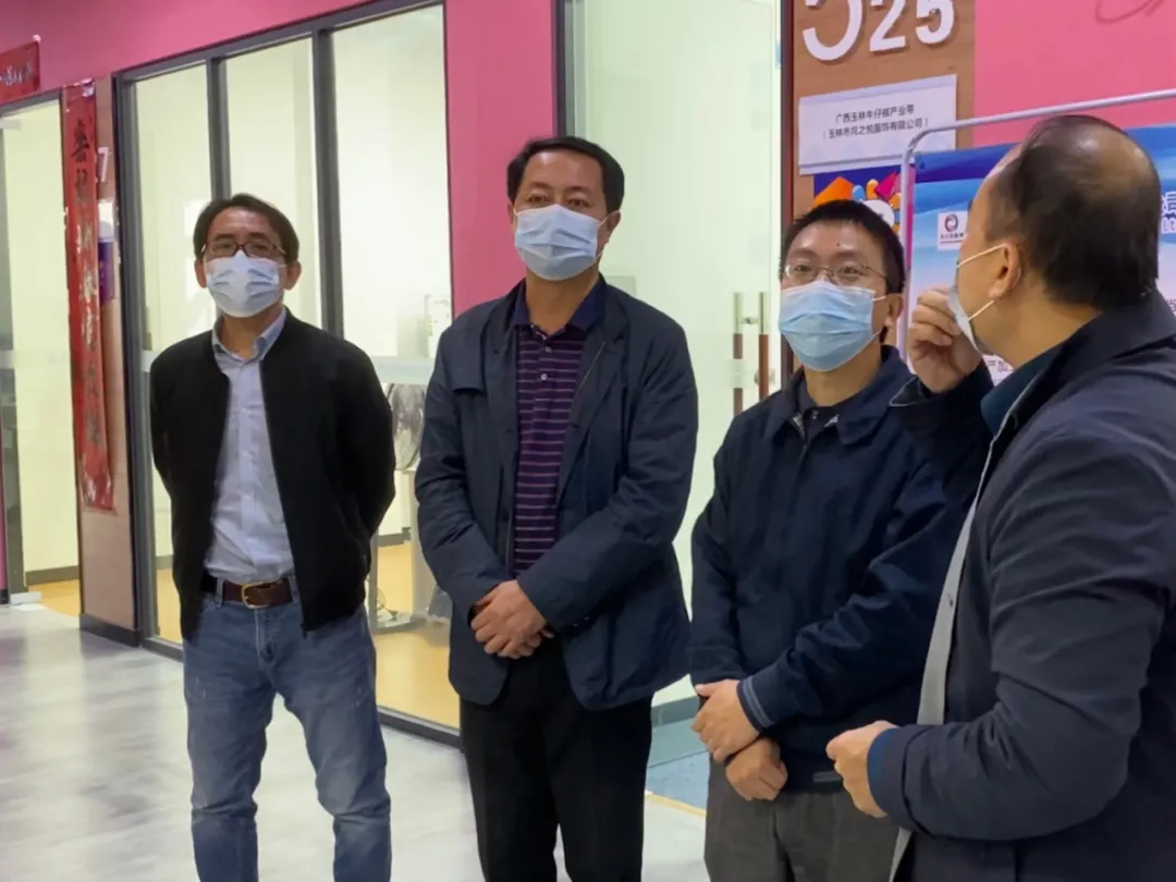 广西壮族自治区商务厅党组成员王鹏飞一行莅临广西启迪考察调研