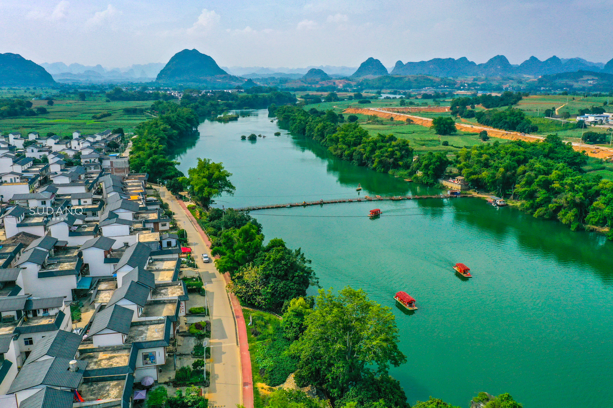 去广西自驾太幸福!崇左风光无限:藏了一个"世外桃源"般的小镇