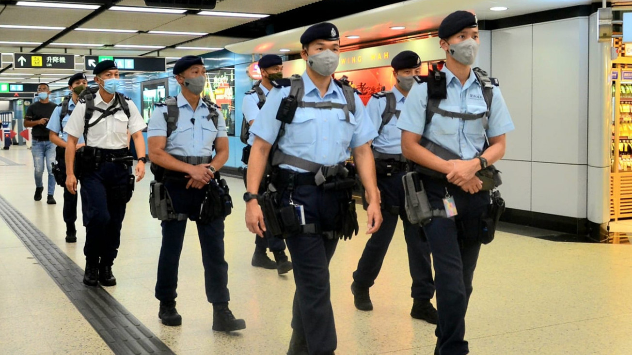 香港警察保安科图片