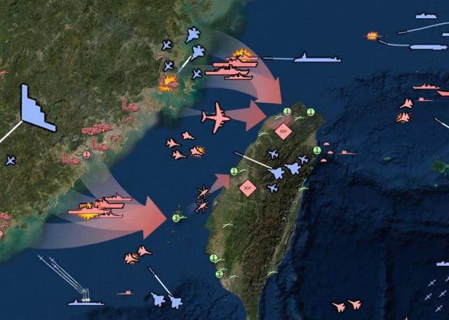 美國智庫模擬武力介入臺海b2深入中國腹地挑戰無限反擊底線