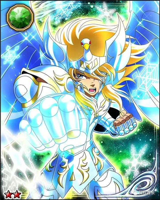 动漫|《圣斗士星矢》,白鸟座冰河的卡片图集