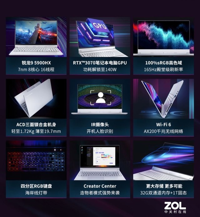 5900HX+RTX 3070!机械革命Umi Pro3首发立减1000块!