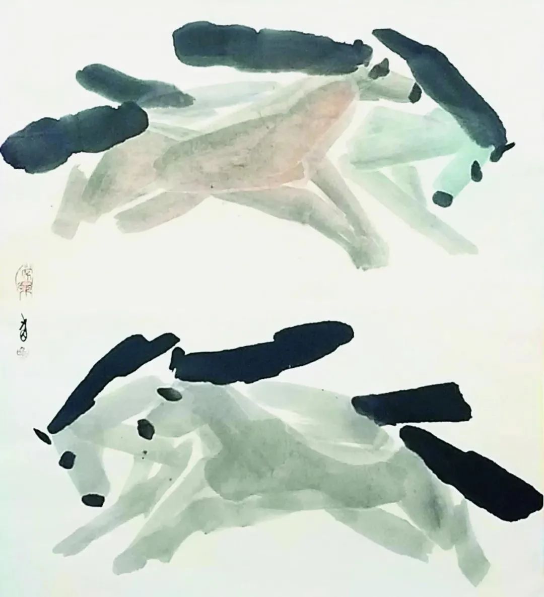 《晨风》68cmx68cm 毛笔 2021