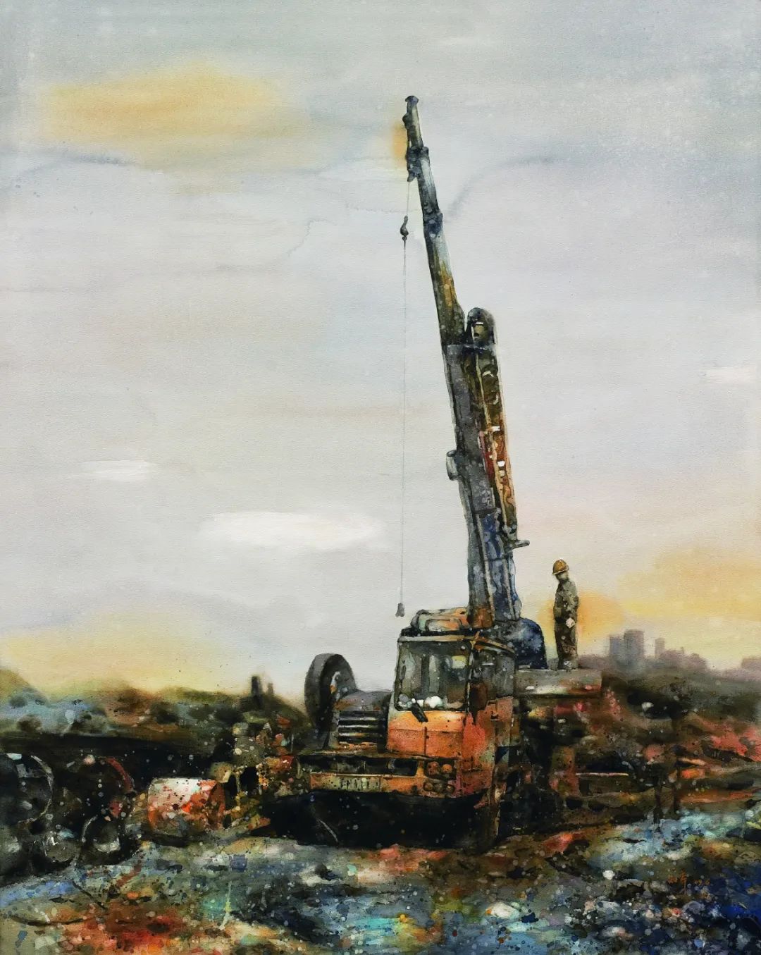 端庄典雅·一枝独秀——余知辛的水彩艺术品鉴