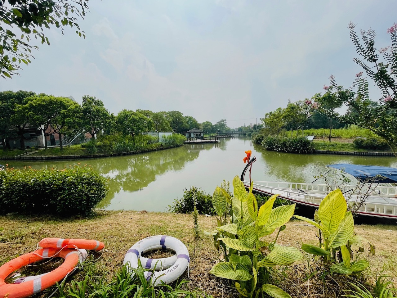 从民宿内可欣赏水乡美景