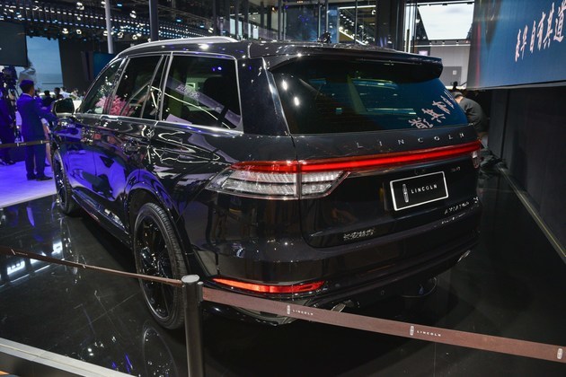 2021成都车展实拍林肯飞行家mono限量版独特的黑色魅力