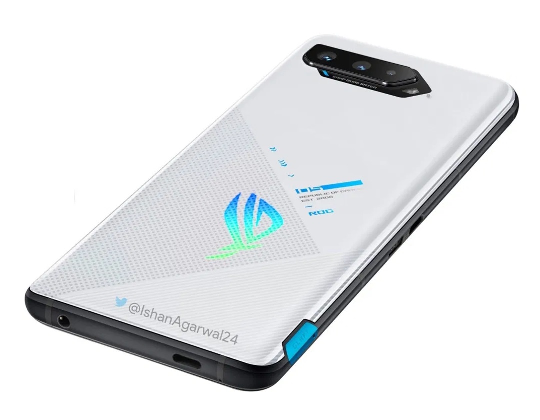 华硕rog游戏手机5渲染图曝光新增银白配色配备18gb内存
