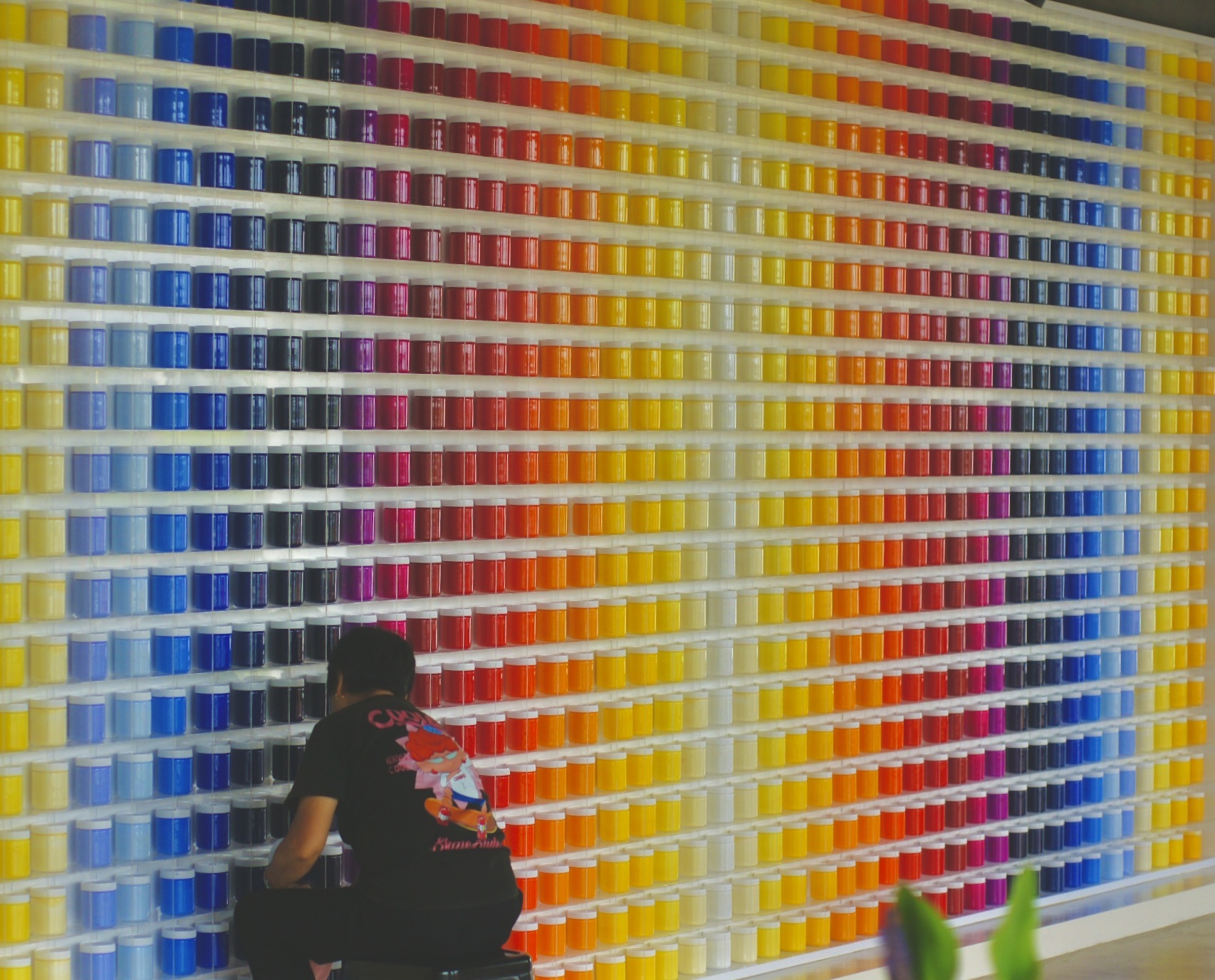 马利颜料网红墙