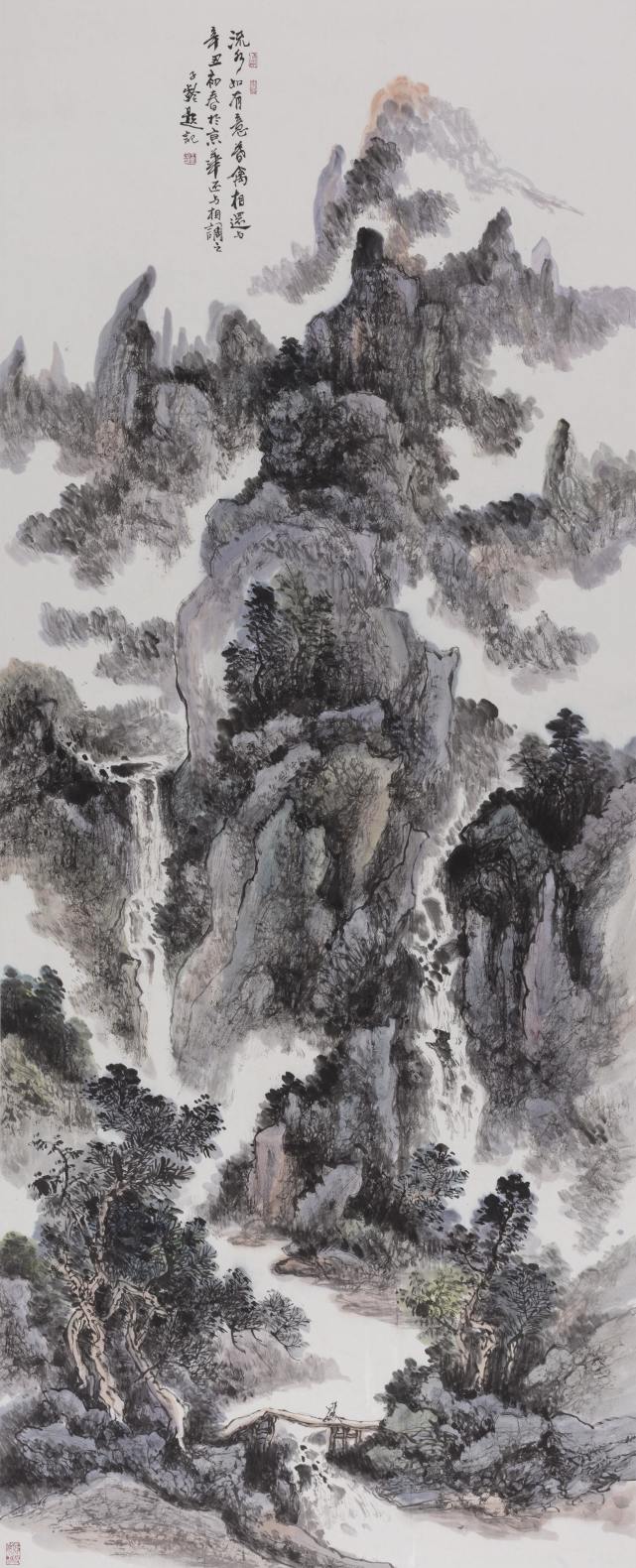 著名山水画家王子龄先生在央视书画频道美术馆举办山水画作品展