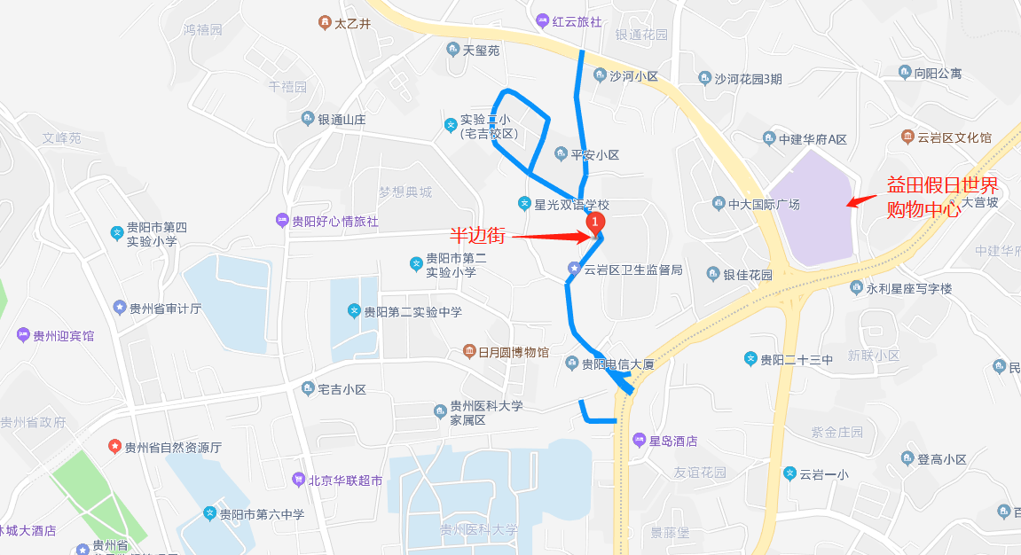 此外,两个项目还临近贵州省政府,贵州省自然资源厅,云岩区卫生监督局