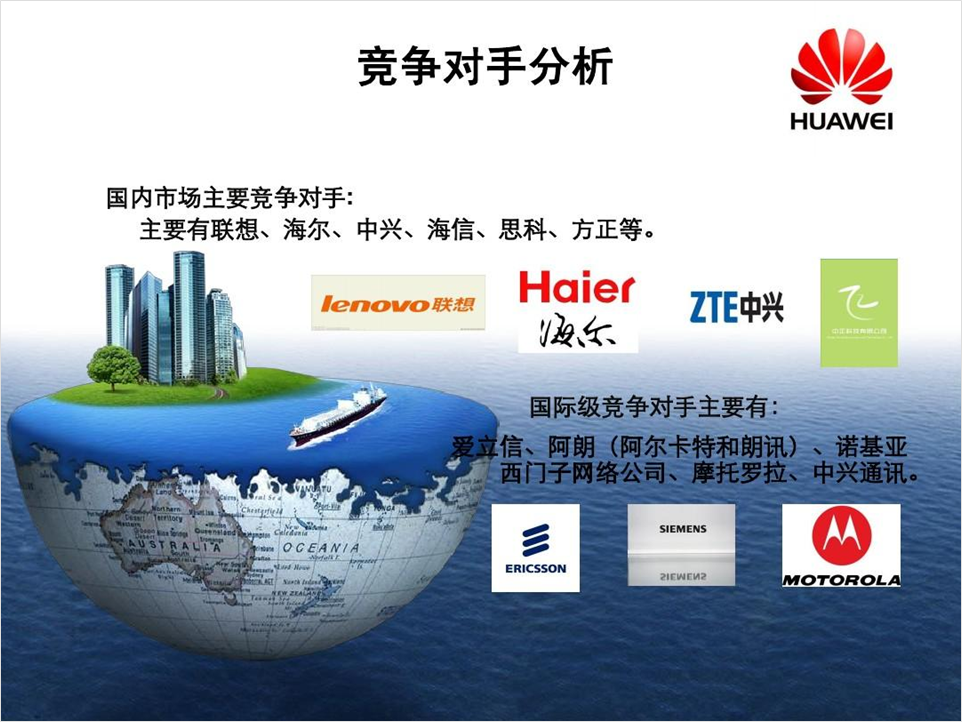 优化设计案例5 这页竞争对手分析的设计效果,显然比较单一,而且看起来