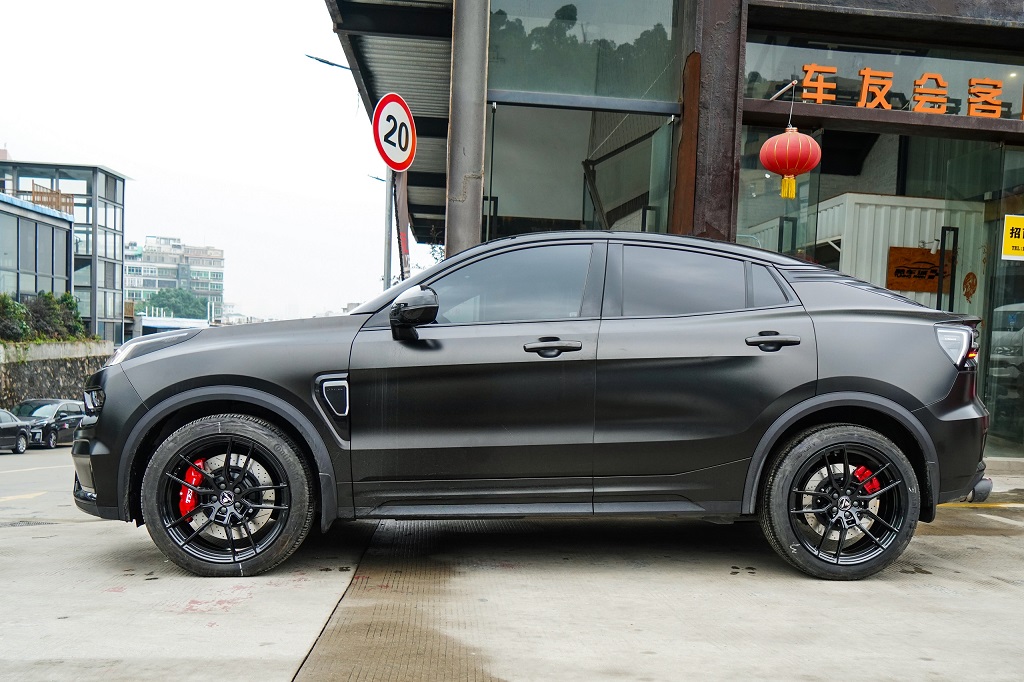 黑武士风格领克05刹车改装案例 改装tei racing刹车套件&后加大碟