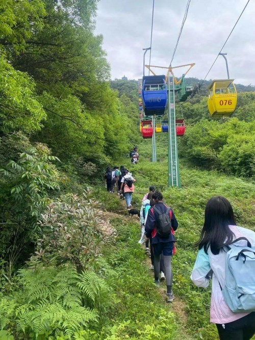 常州威雅户外探险项目八至九年级的登山野营之旅