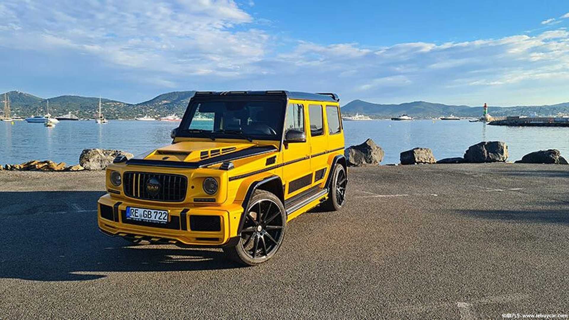奔驰gboss改装宽体版本官图发布配备特殊升级套件黄色车漆醒目
