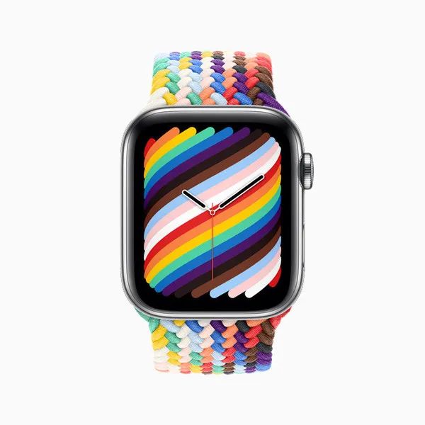 apple watch新版彩虹表带上线 搭配全新表盘__凤凰网