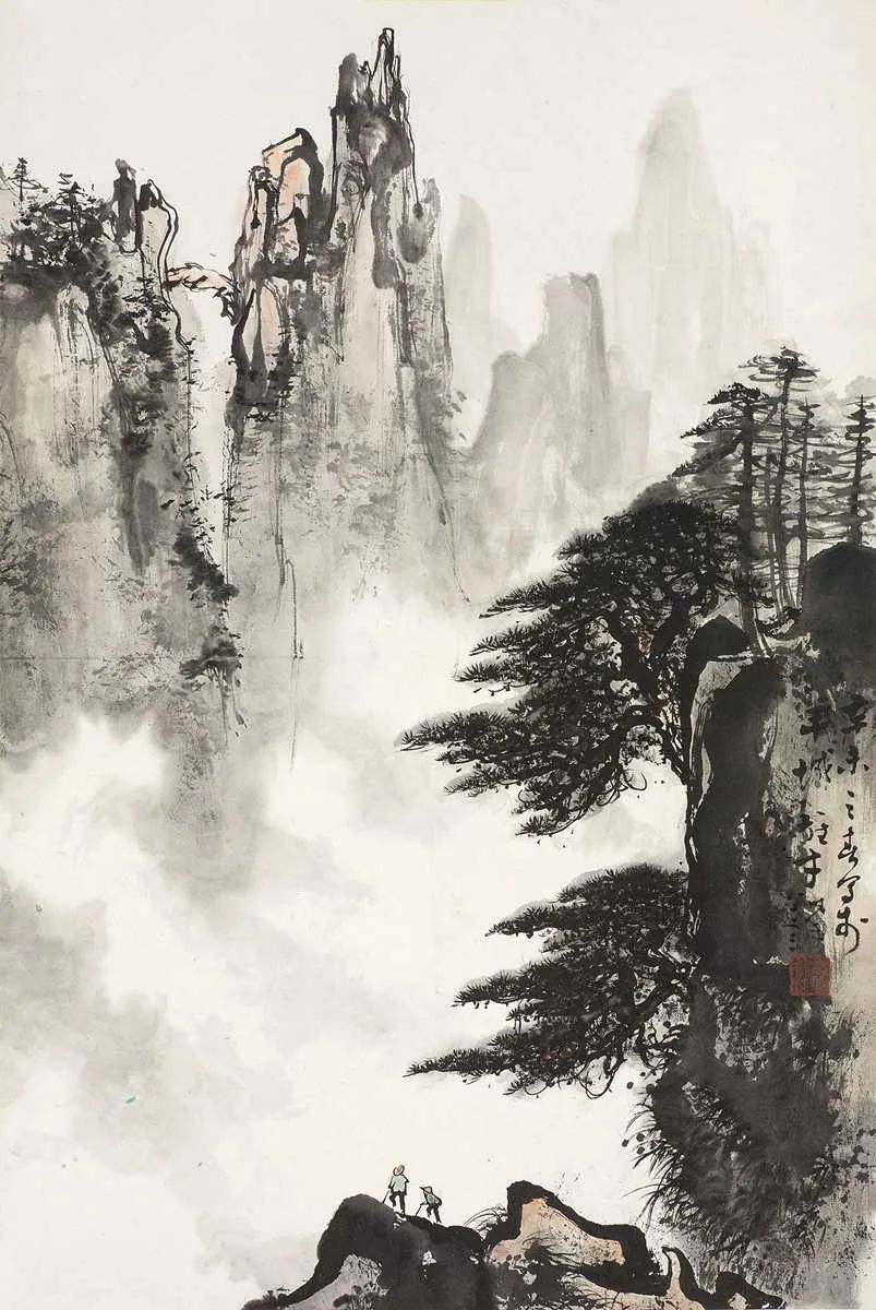 这山水画，好有气魄