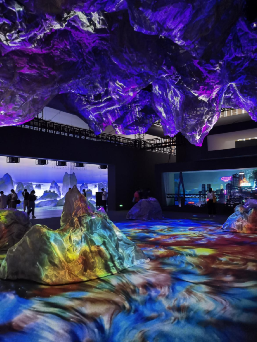 《画游千里江山——故宫沉浸艺术展》在重庆两江新区正式开幕_凤凰网