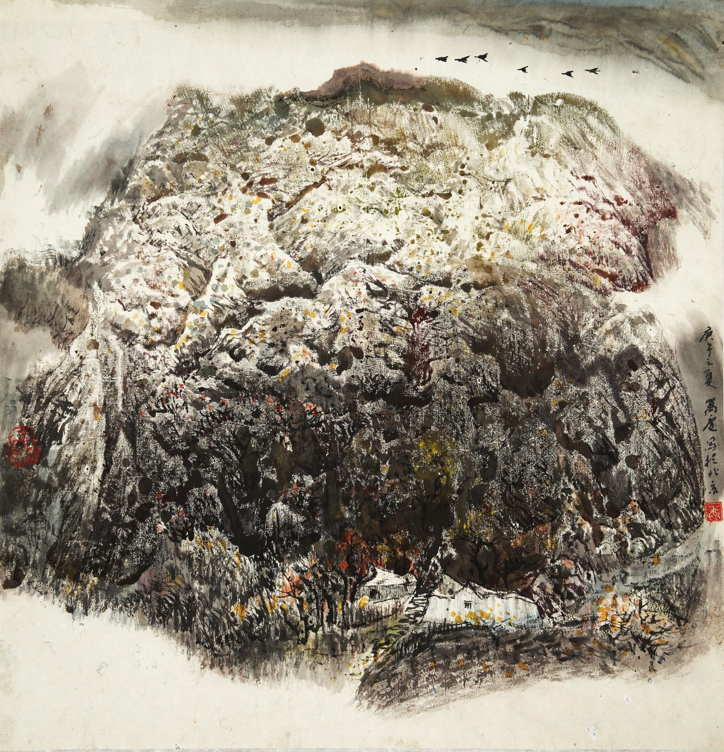 著名画家【萧万庆】山水画艺术之路