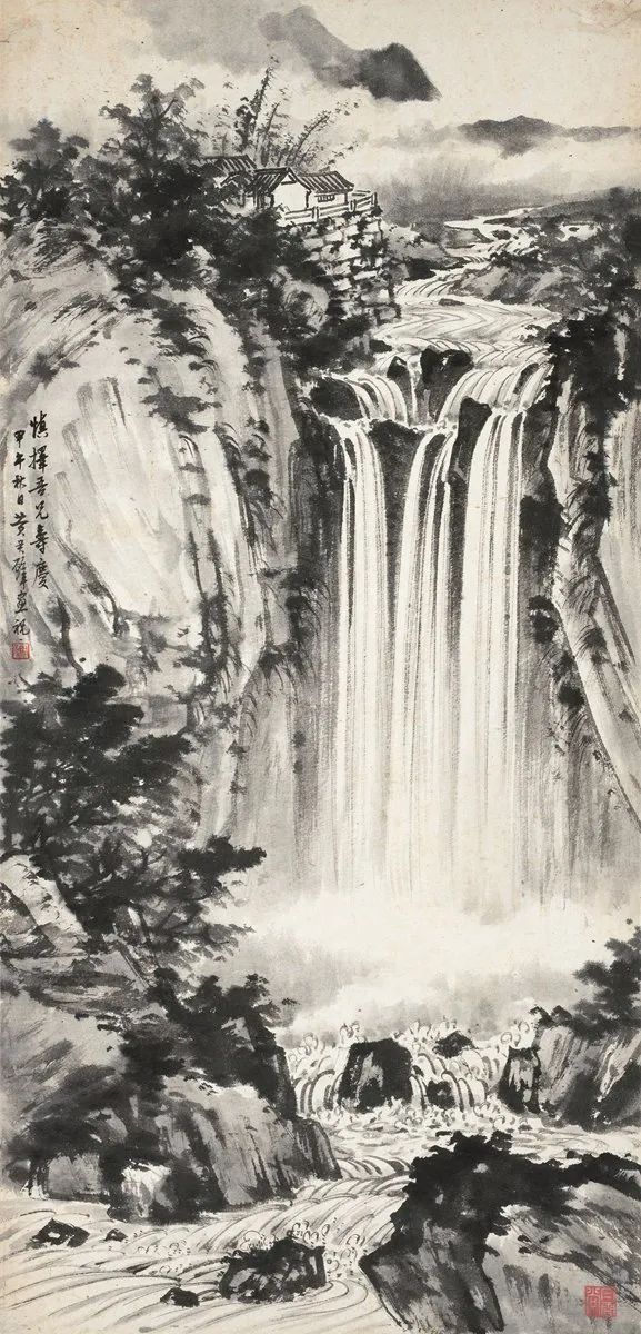 跟着国画大师去听泉:历代画家“听泉图赏析_凤凰网