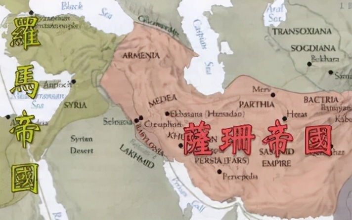 萨珊波斯帝国地图图片