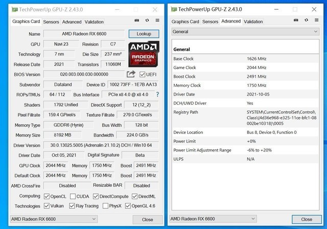 接班580 迪兰RX 6600 X战将 试用体验
