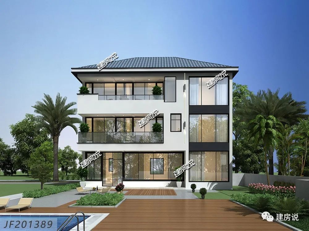 你的地盘你做主,拒绝守旧,最新8款现代风别墅,引领建房新潮流