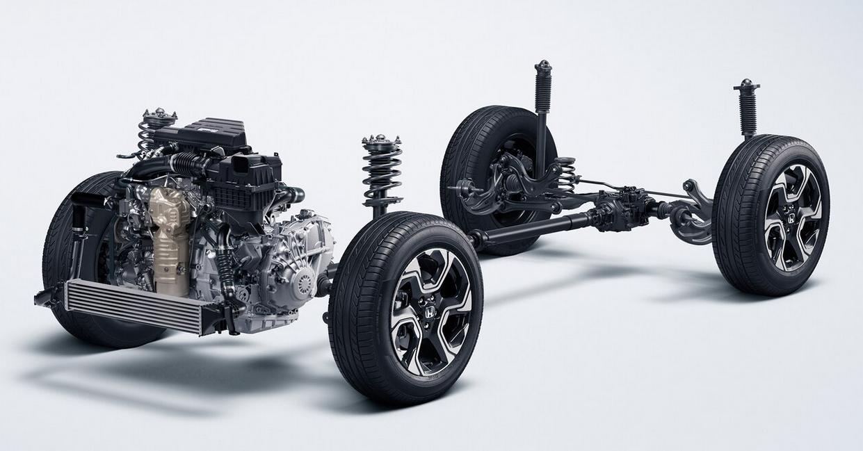 横置前驱的结构,发动机变速箱在前轴之前,在质量分布上是非常不理想的