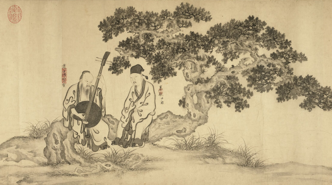 现存的一卷李公麟《西园雅集图》据推测是元代作家根据原作所摹画出来