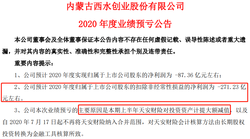 西水股份预亏的271亿去了哪？ 金主爸爸变入
