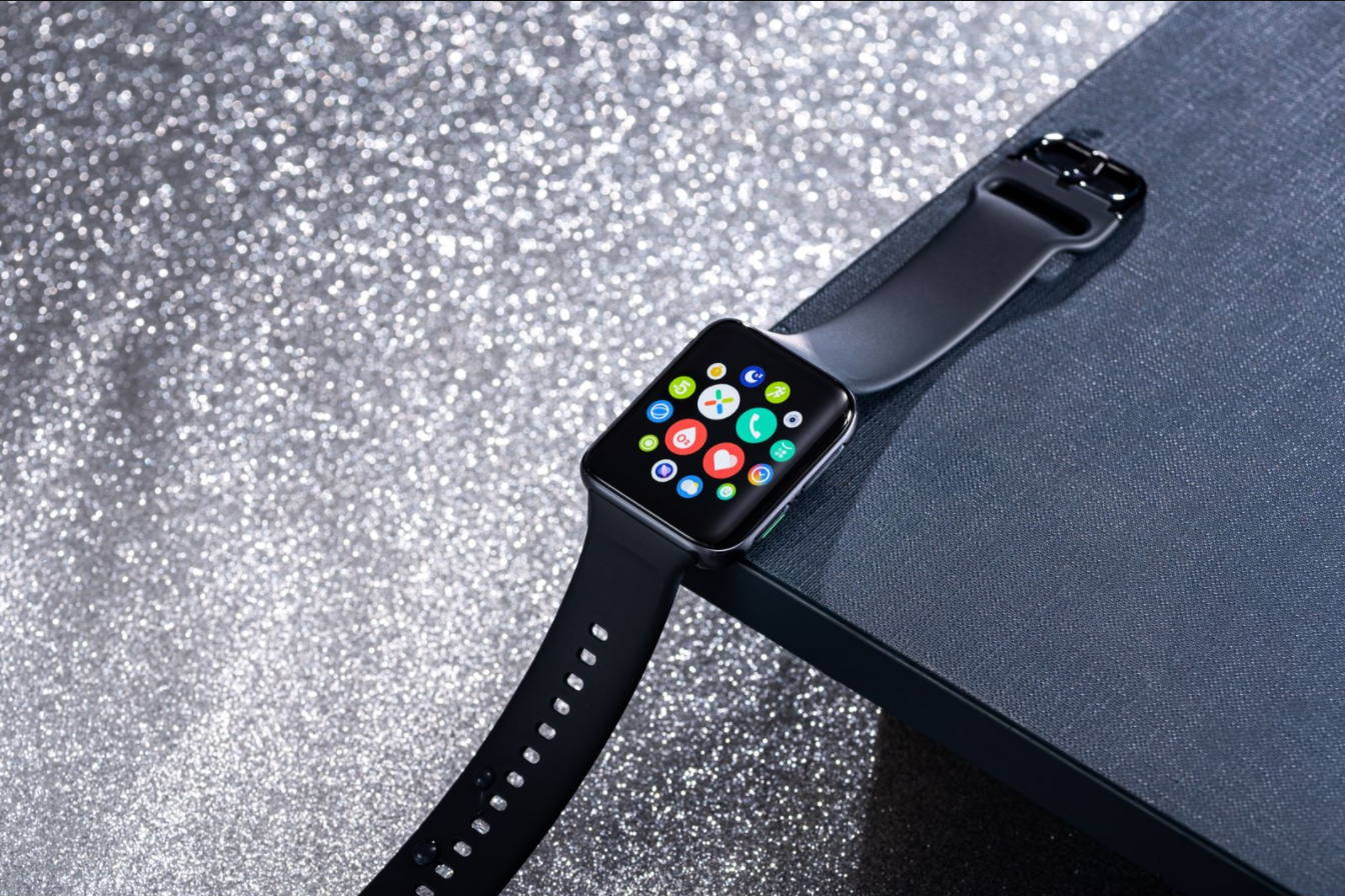 oppowatch2铂黑版图赏低调的外观下是丰富的功能体验