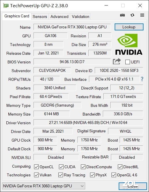 NVIDIA GeForce RTX 3060笔记本电脑GPU加持 神舟Z8-CA5NP评测